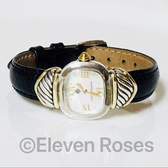 David Yurman Sterling 14k Gold Cable Capri Watch